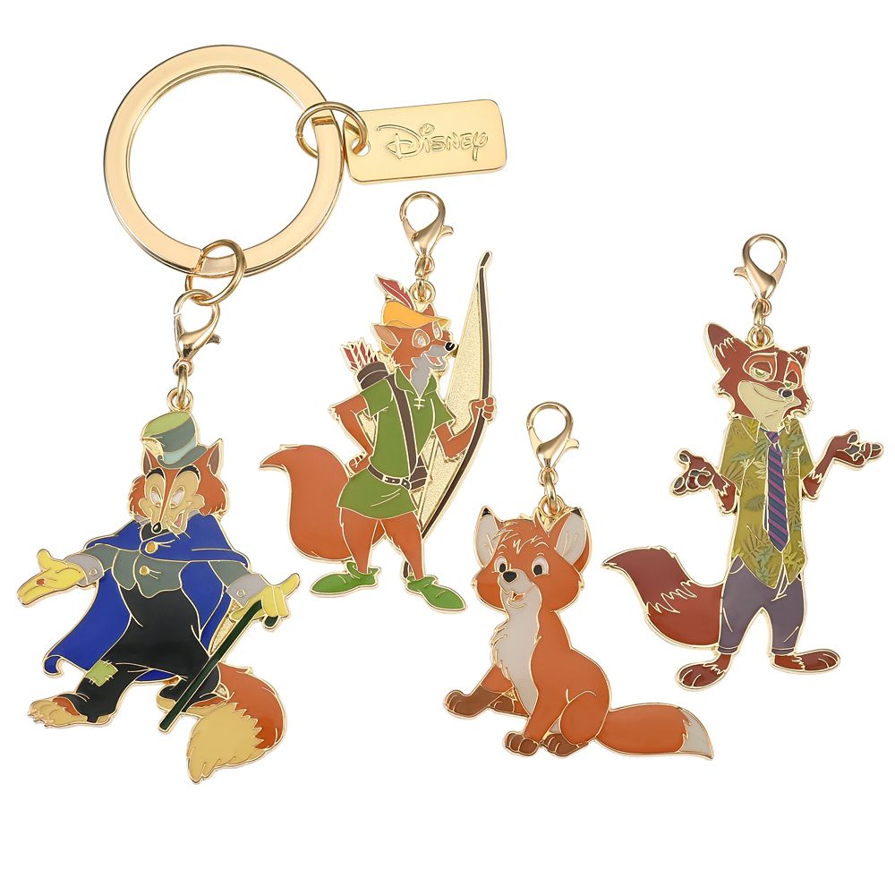 公式 ショップディズニー ディズニーキャラクター キーホルダー キーチェーン セット The Fox And The Hound 40th