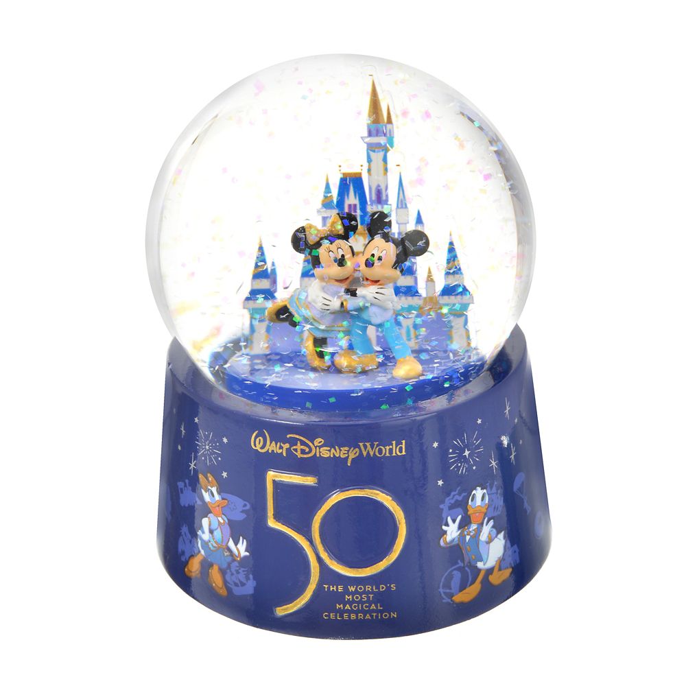 公式 ショップディズニー 再入荷 ミッキー ミニー スノードーム Walt Disney World 50th Celebration