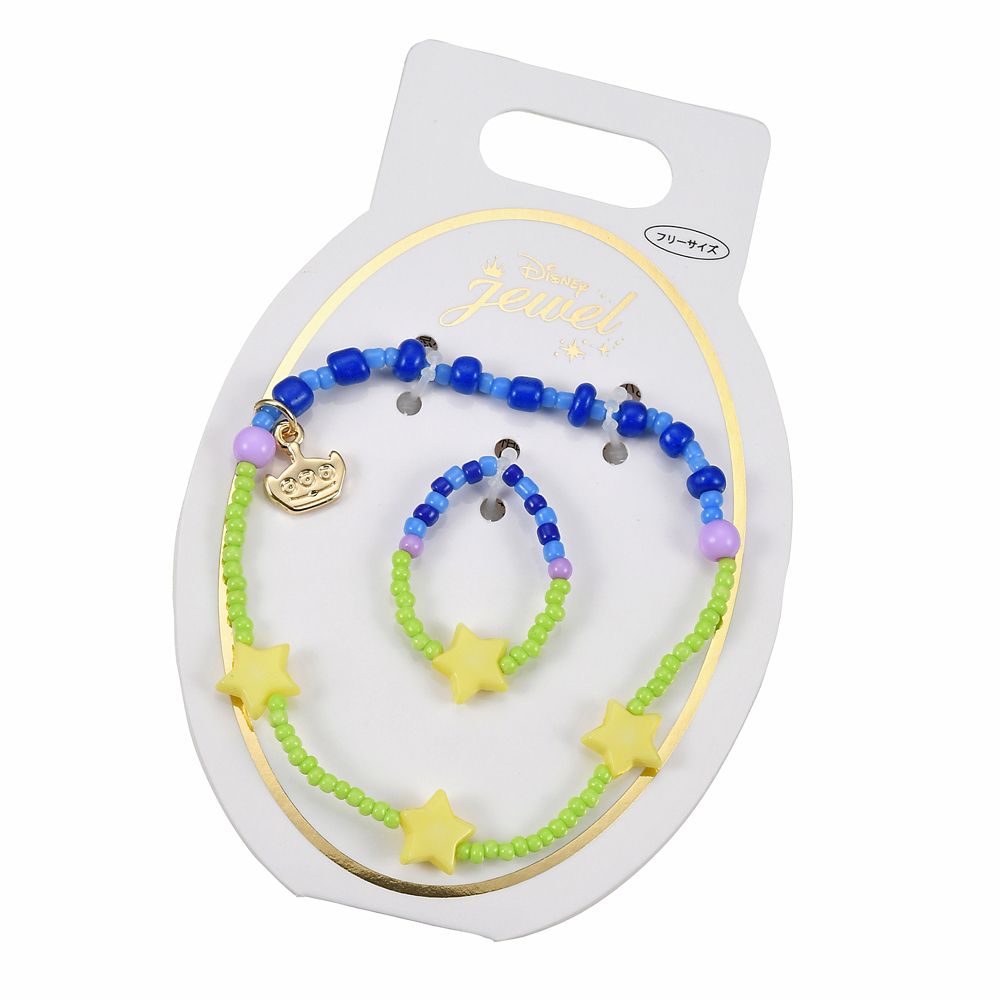公式 ショップディズニー リトル グリーンメン エイリアン ブレスレット リング ビーズ