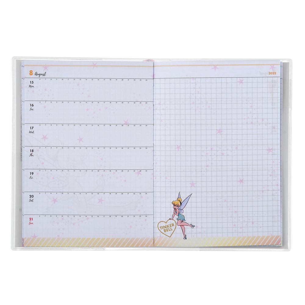 公式 ショップディズニー ティンカー ベル 手帳 スケジュール帳 22 レフト式 時間軸あり B6 Sparkle Calendars Organizers