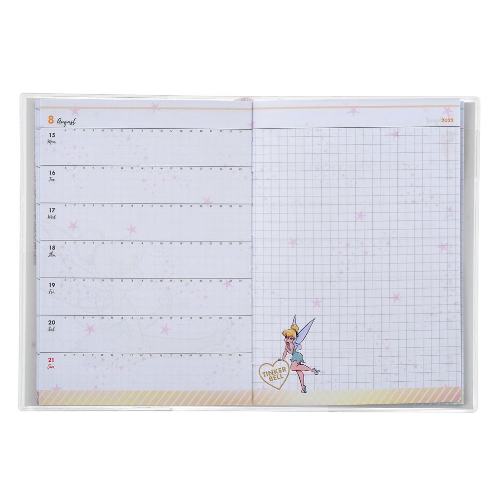 公式 ショップディズニー ティンカー ベル 手帳 スケジュール帳 22 レフト式 時間軸あり B6 Sparkle Calendars Organizers