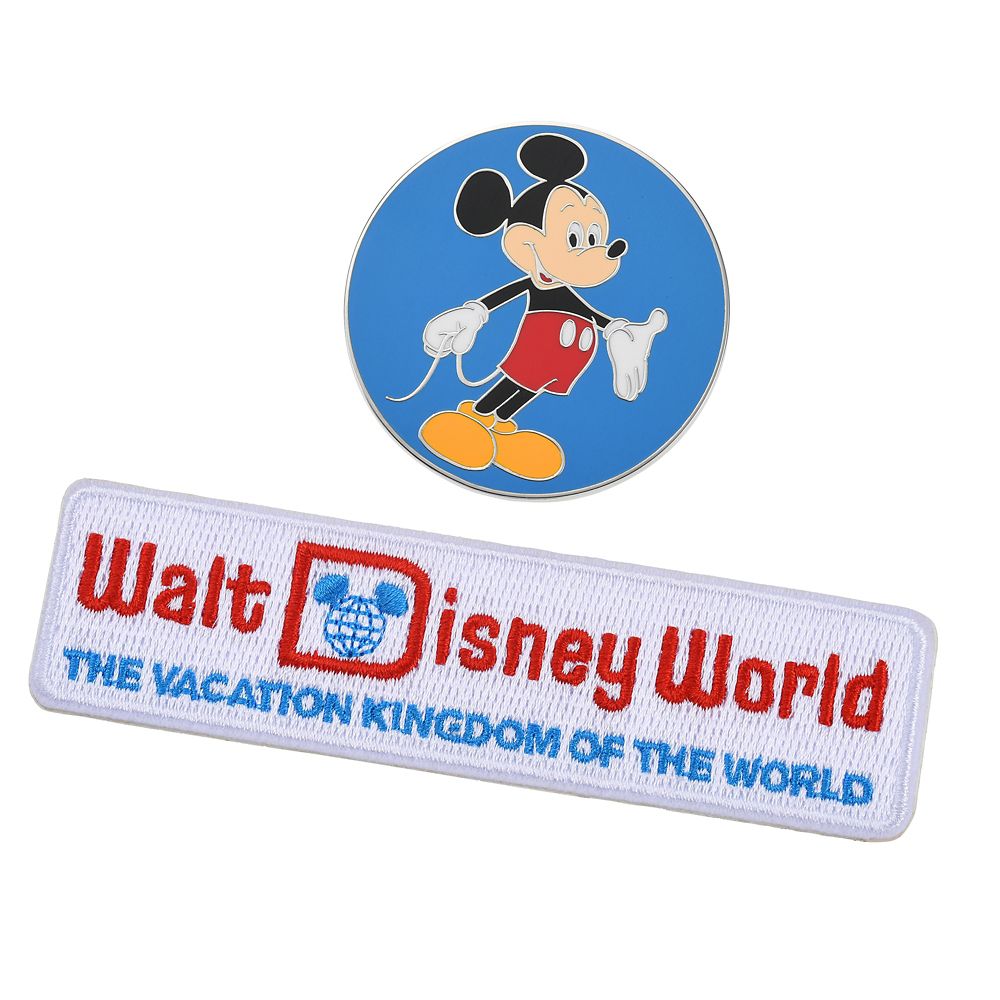 公式 ショップディズニー ミッキー ワッペン ピンバッジ Walt Disney World 50th Vault