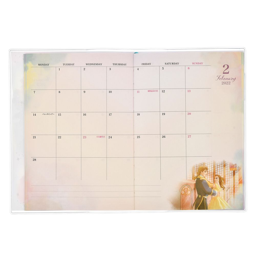 公式 ショップディズニー ディズニーキャラクター 手帳 スケジュール帳 22 レフト式 時間軸あり B6 Calendars Organizers