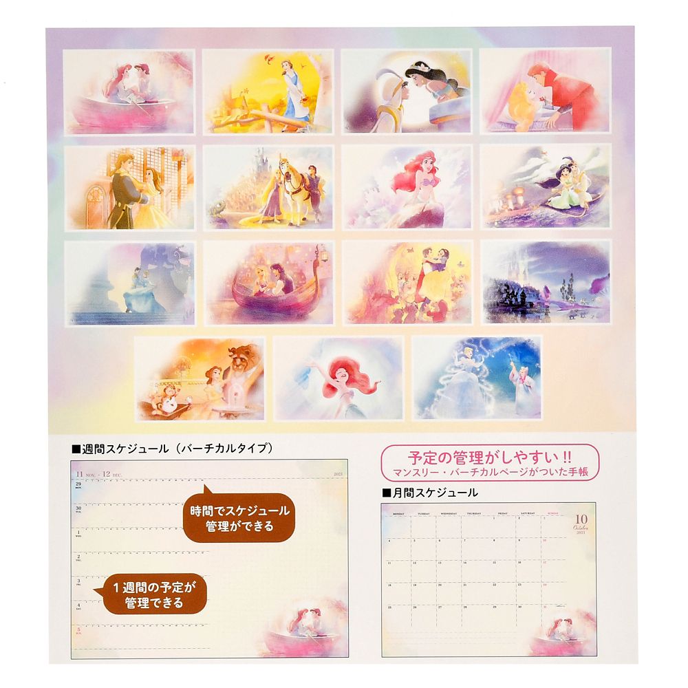 公式 ショップディズニー ディズニーキャラクター 手帳 スケジュール帳 22 バーチカル B6 Calendars Organizers