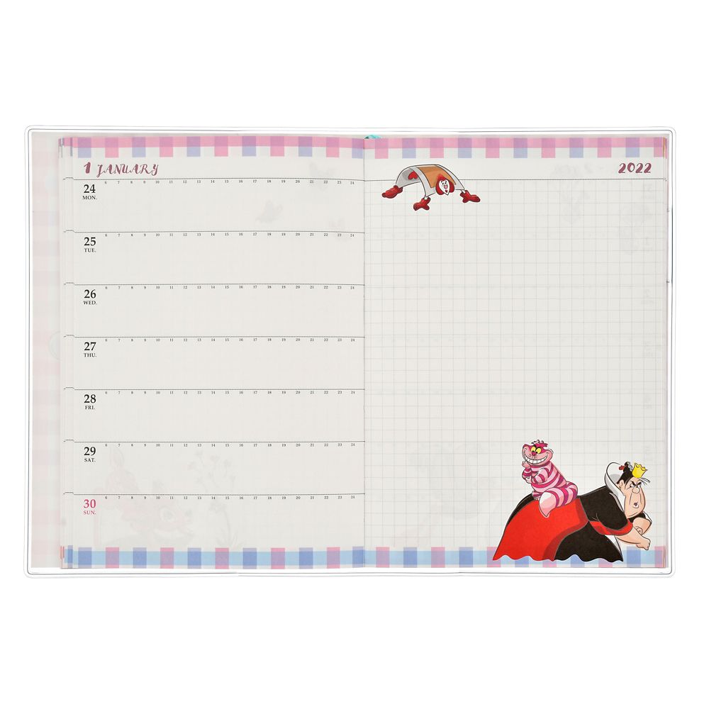 公式 ショップディズニー ディズニーキャラクター 手帳 スケジュール帳 22 バーチカル B6 レトロチェック Calendars Organizers