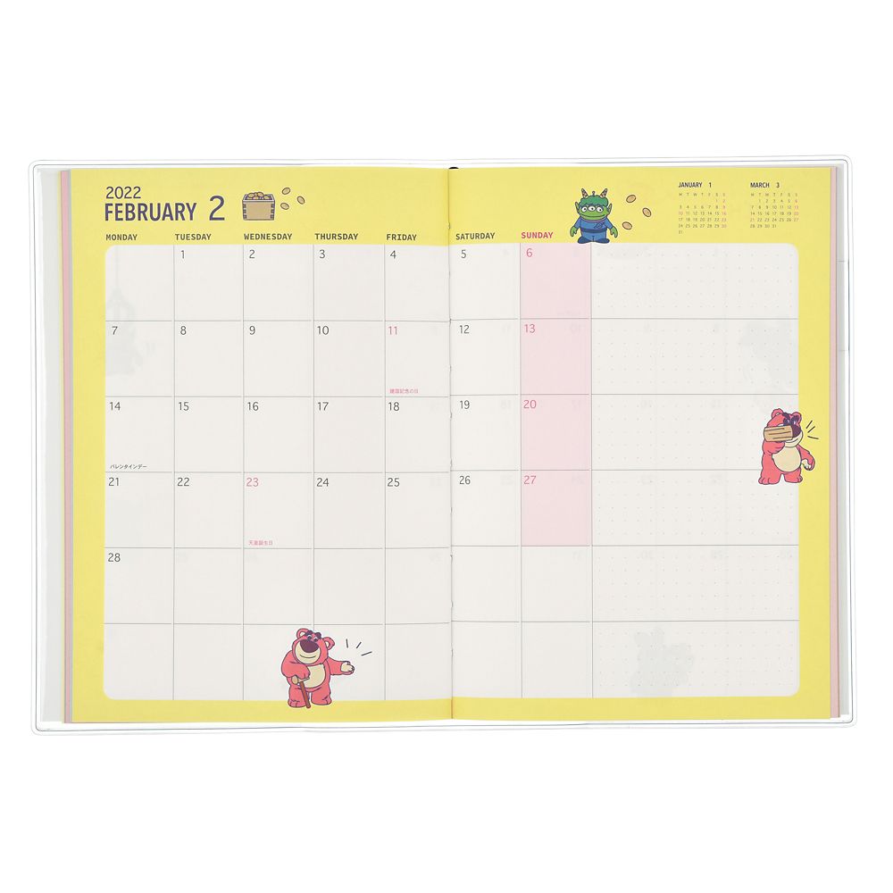 公式 ショップディズニー トイ ストーリー 手帳 スケジュール帳 22 B6 Calendars Organizers