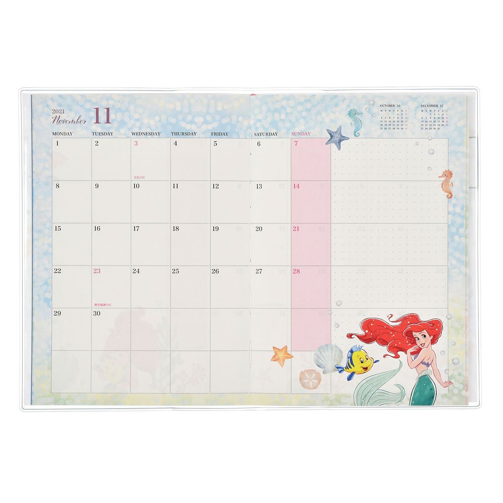 公式 ショップディズニー リトル マーメイド 手帳 スケジュール帳 22 B6 Calendars Organizers