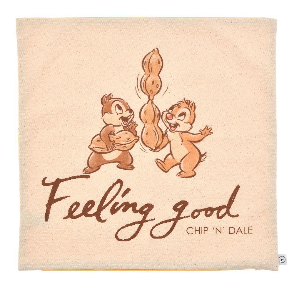 公式 ショップディズニー Food Textile チップ デール クッションカバー イエロー Chip Dale Food Textile