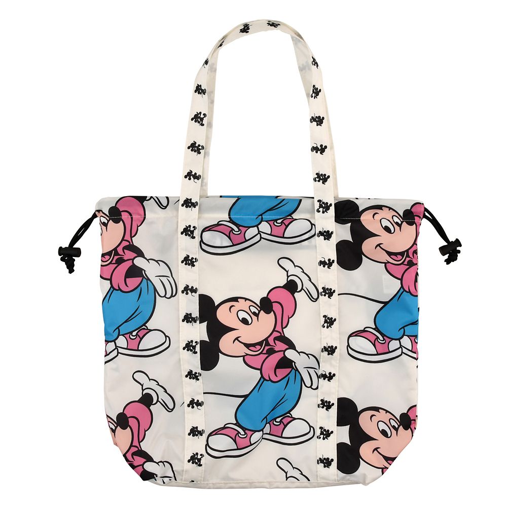 公式 ショップディズニー ミッキー トートバッグ 折りたたみ式 Disney Store Japan 30th Running