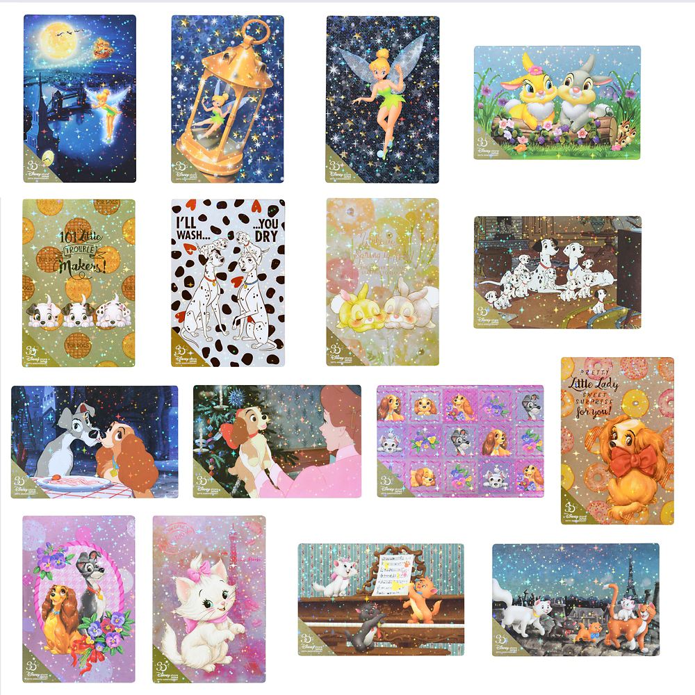 公式 ショップディズニー ディズニーキャラクター ポストカード セット 12月 Disney Store Japan 30th
