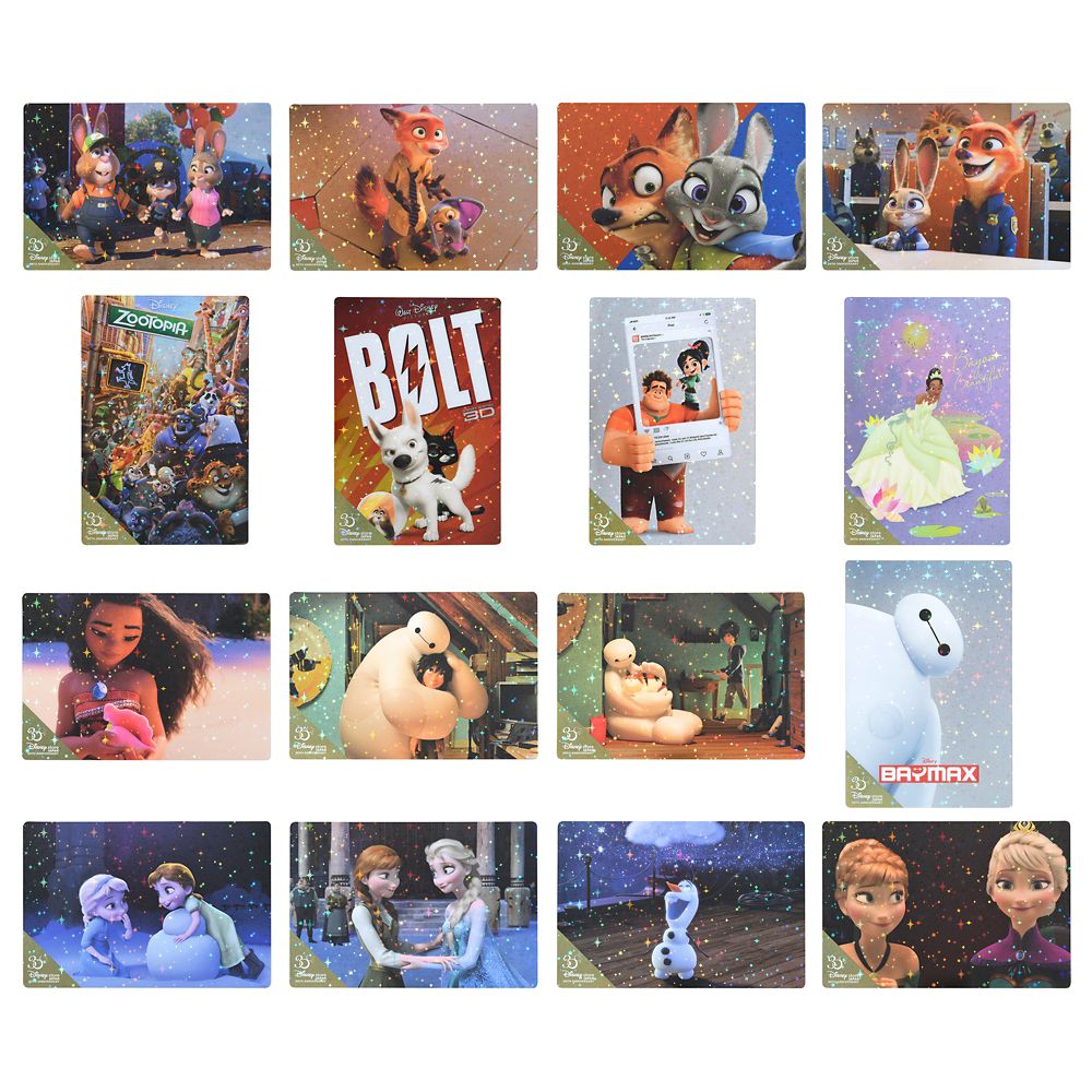 公式 ショップディズニー ディズニーキャラクター ポストカード セット 1月 Disney Store Japan 30th