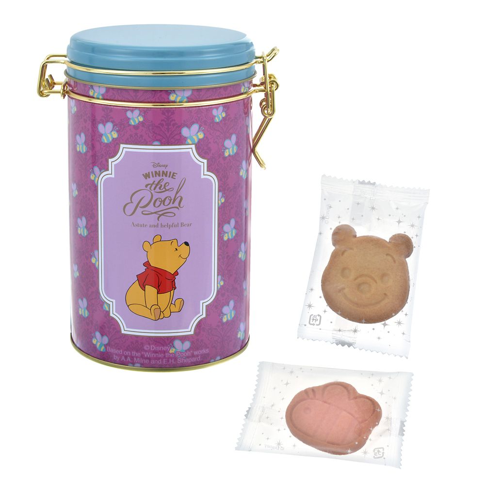 公式 ショップディズニー プーさん クッキー キャニスター缶入り みつばち柄 Ever Green