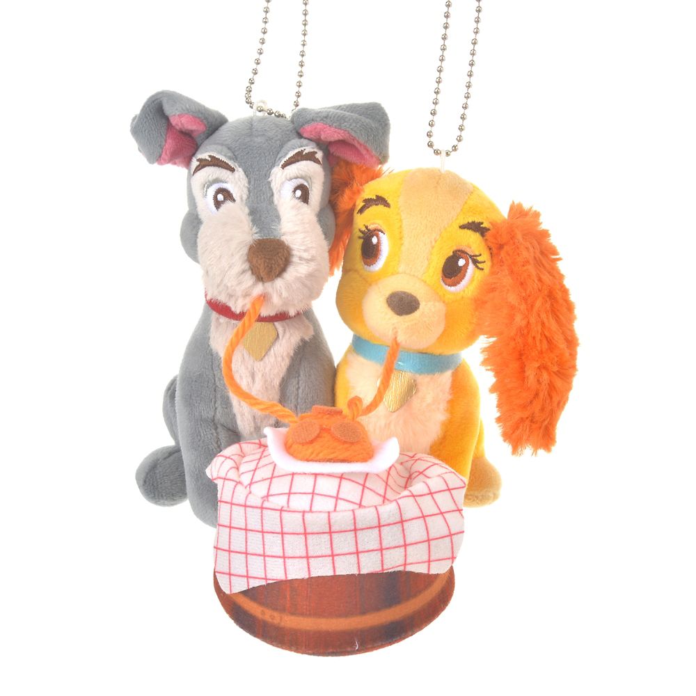 香港ディズニーストア　わんわん物語　レディ　ぬいぐるみキーホルダー ディズニーストア レディ ぬいぐるみキーホルダー・キーチェーン