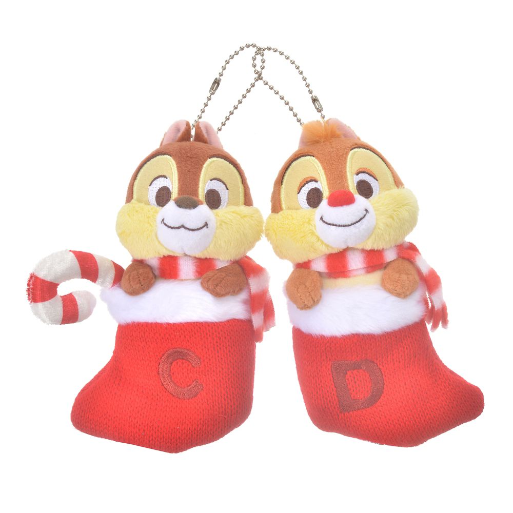 公式 ショップディズニー チップ デール ぬいぐるみキーホルダー キーチェーン Disney Christmas 21