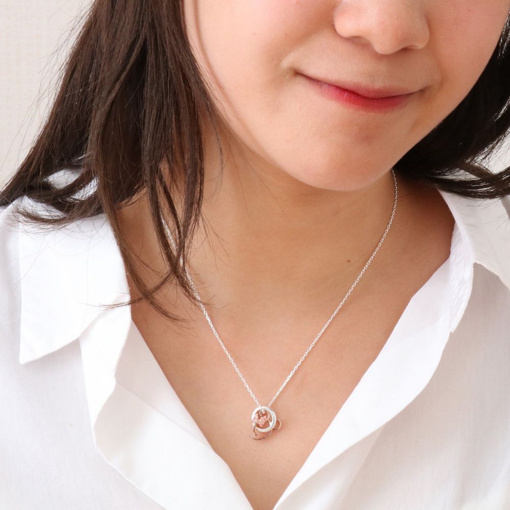 【ザ・キッス】DI-SN1202DM ディズニー ミニーマウス / シルバー ネックレス 40cm