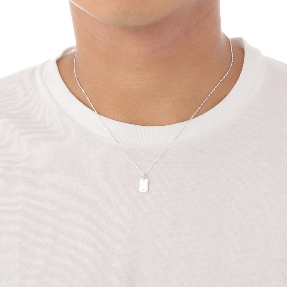 【ザ・キッス】DI-SN1832DM-50 ディズニー 隠れミッキー / シルバー ネックレス 50cm