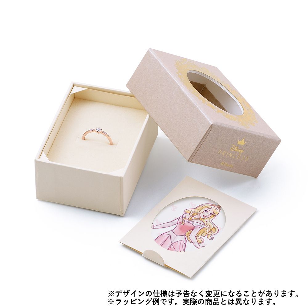 【ザ・キッス】DI-PN1814PSP ディズニープリンセス オーロラ姫 / ピンクゴールド ネックレス 40cm