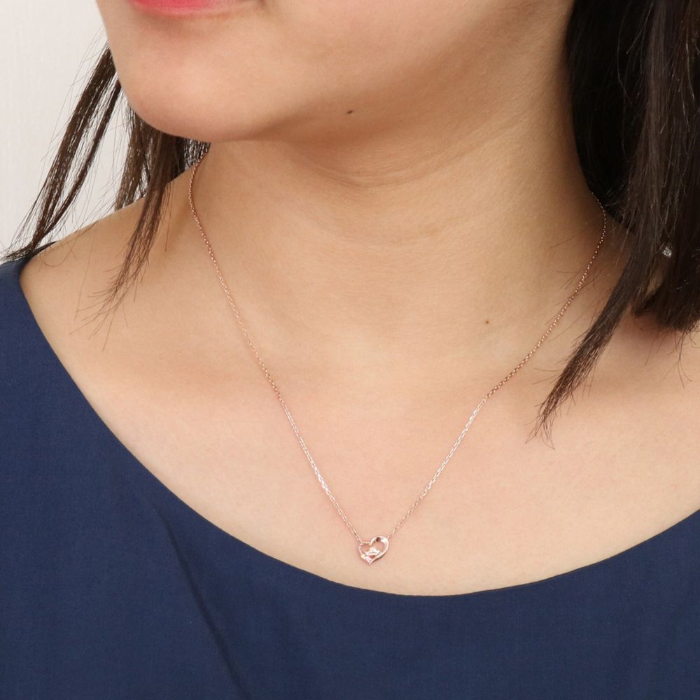 【ザ・キッス】DI-SN1814CB ディズニープリンセス オーロラ姫 / シルバー ネックレス 40cm