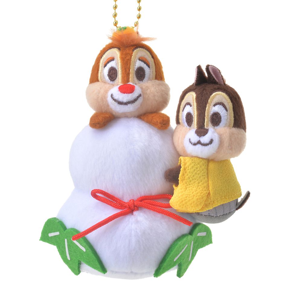 公式 ショップディズニー チップ デール ぬいぐるみキーホルダー キーチェーン 鏡餅 New Year 22