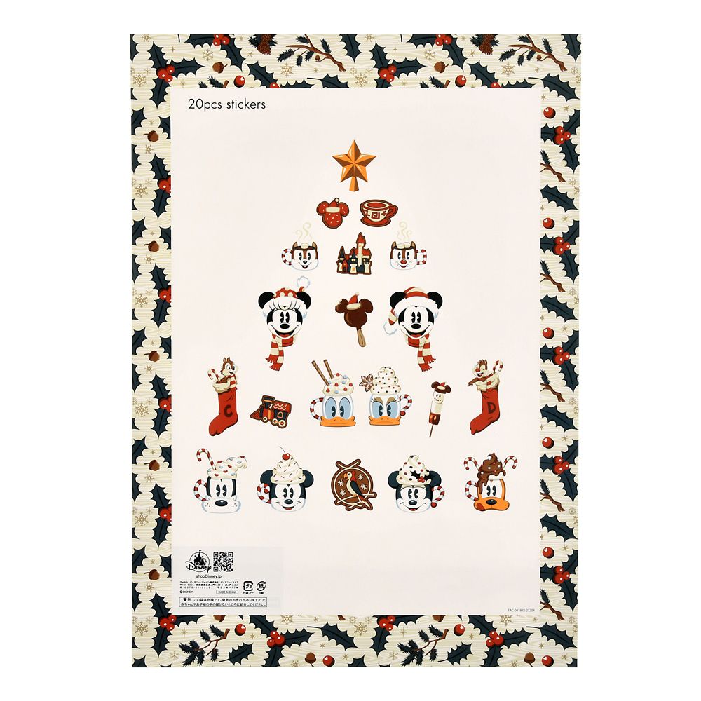 公式 ショップディズニー ミッキー フレンズ ウォールステッカー Disney Christmas 21