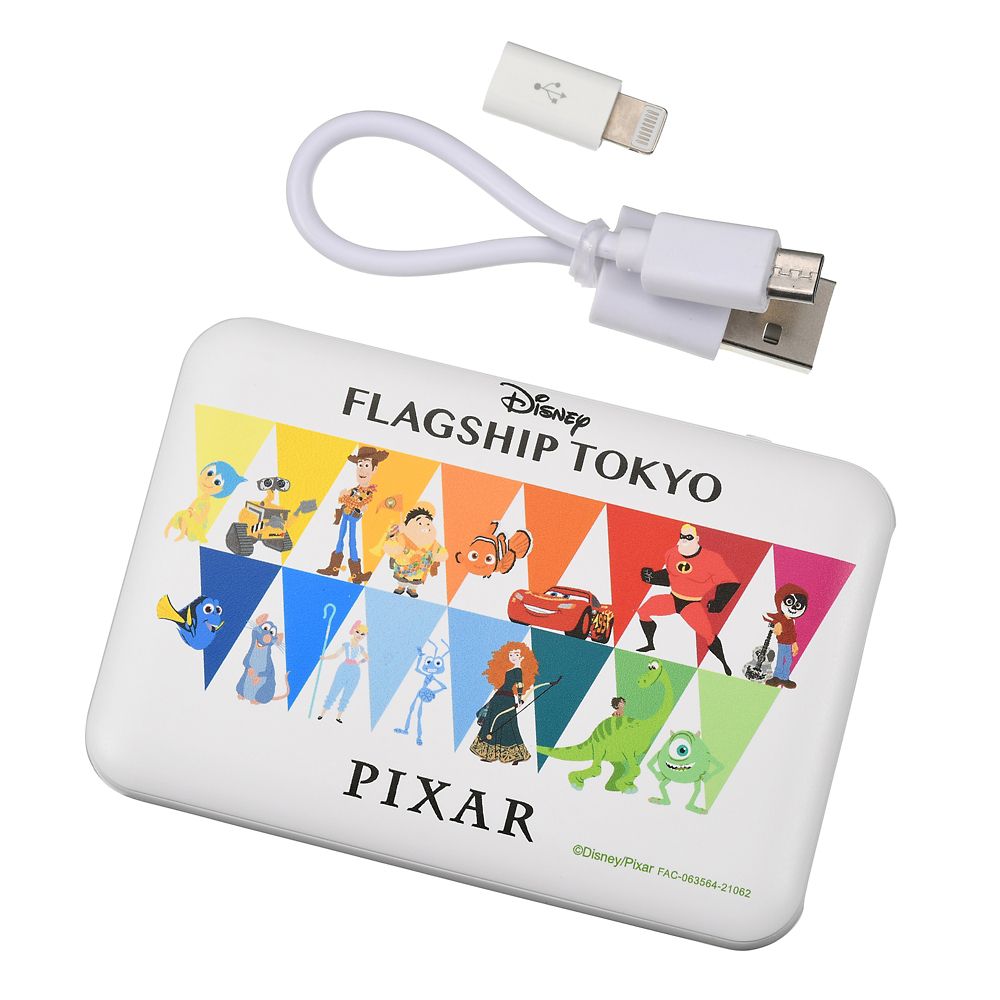 公式 ショップディズニー ディズニー ピクサーキャラクター モバイルバッテリーチャージャー Disney Flagship Tokyo Grand Opening