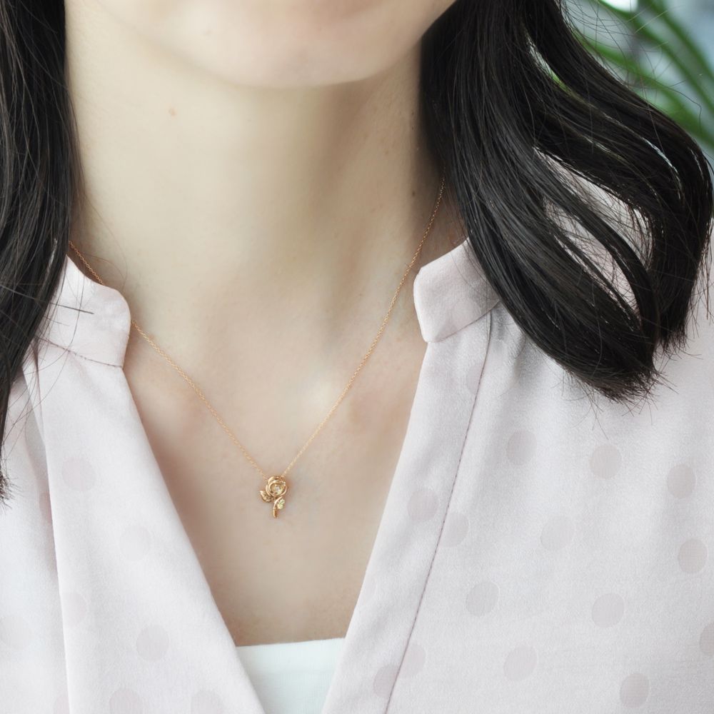 【送料無料】ディズニープリンセス 美女と野獣 ベル ピンクゴールドペンダント