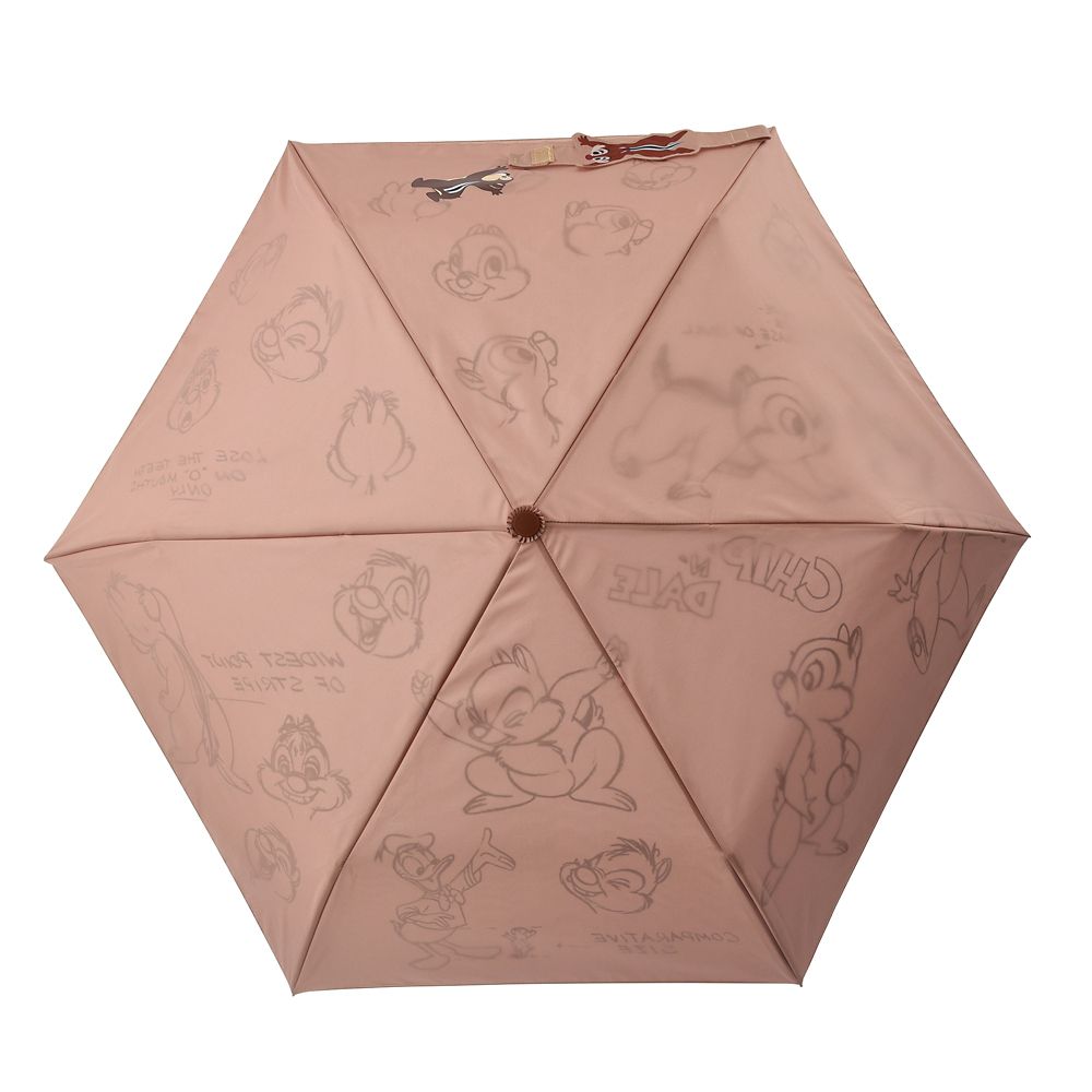 公式 ショップディズニー チップ デール 傘 折りたたみ式 晴雨兼用 Chip And Dale 21