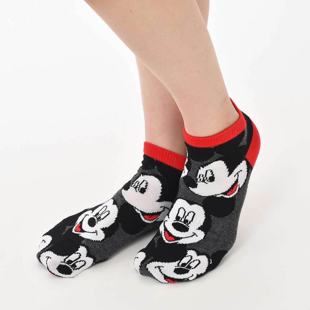 公式 ショップディズニー ミッキー 靴下 くるぶし フェイス