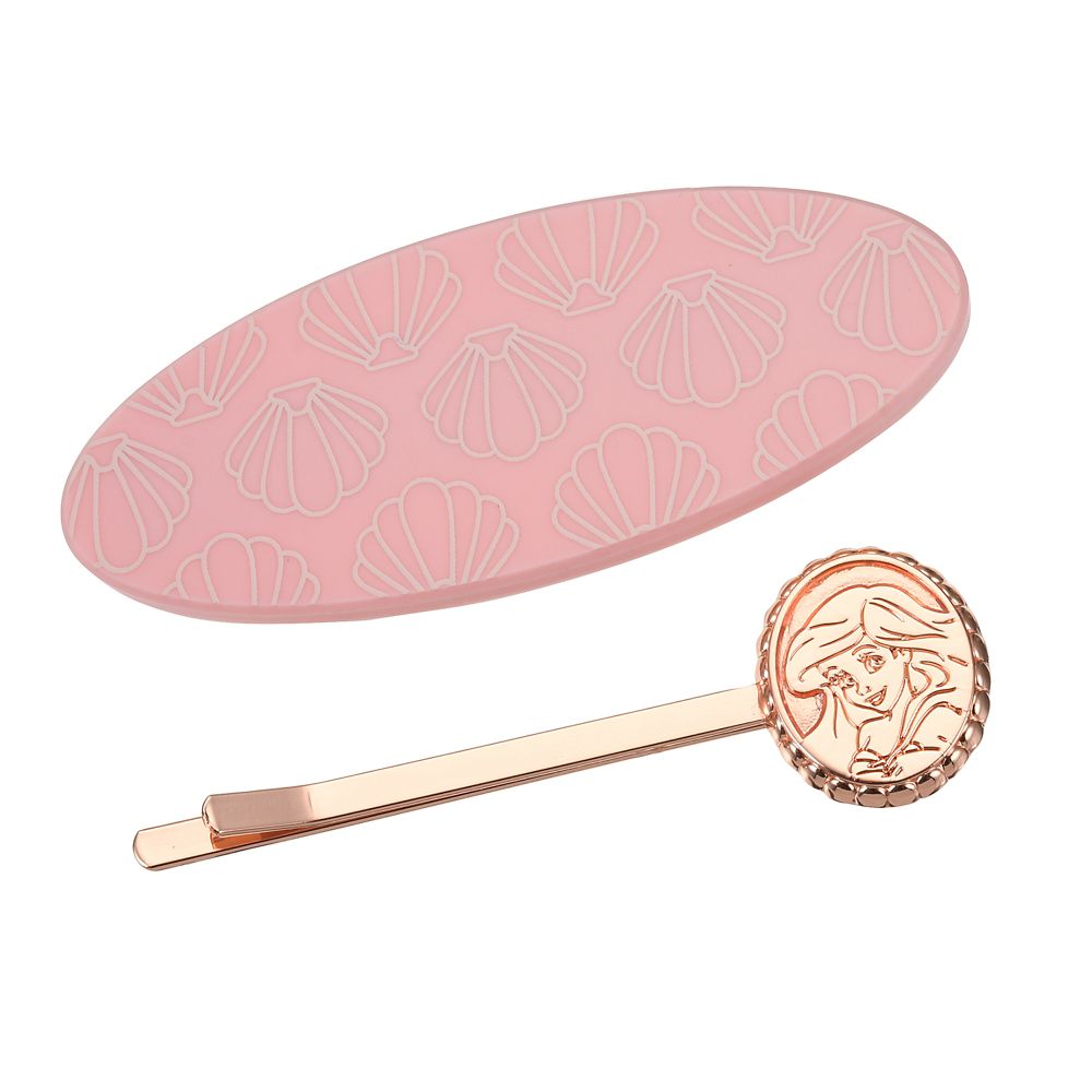 公式 ショップディズニー アリエル ヘアピン ヘアクリップ ピンク