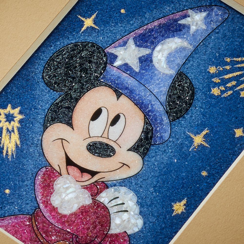 【受注生産】【送料無料】ジュエリー絵画　『ファンタジア』　ミッキー　SSサイズ