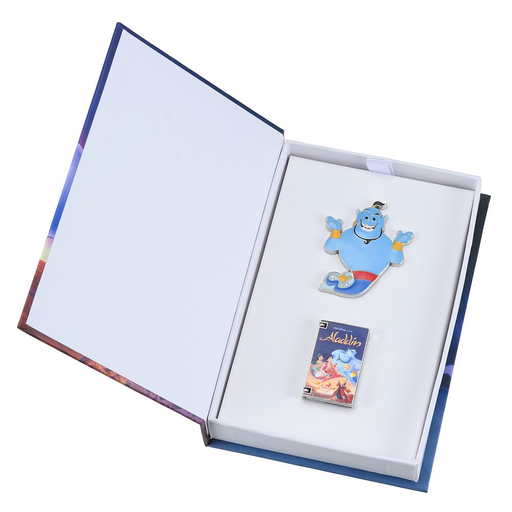 公式 ショップディズニー ジーニー ピンバッジ セット Vhs風ボックス入り アラジン アニバーサリー