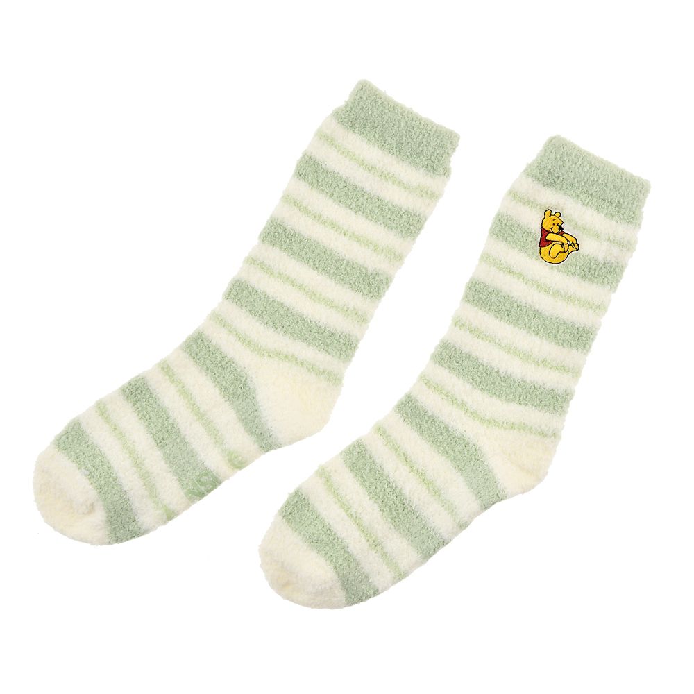 公式 ショップディズニー プーさん 靴下 ルーム グリーン 23 25 Stay Warm In Winter 22