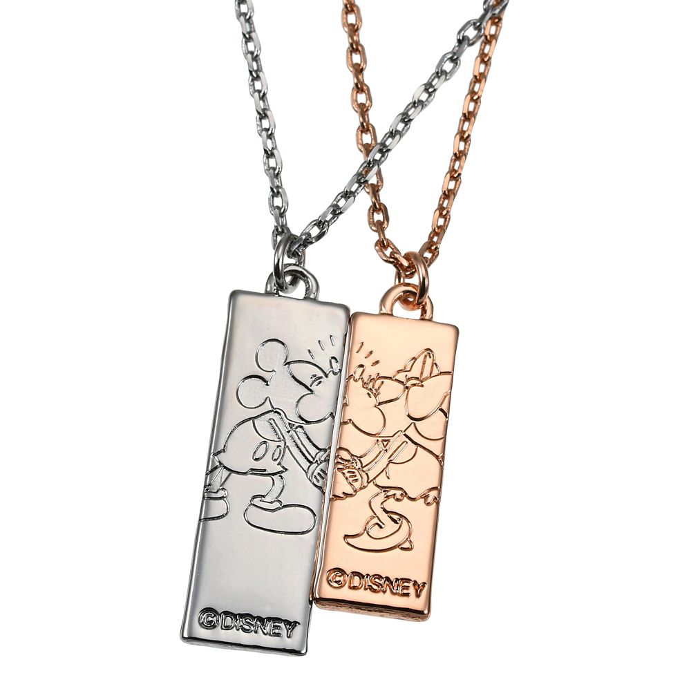 公式 ショップディズニー ミッキー ミニー ネックレス ペア Kiss アイコン