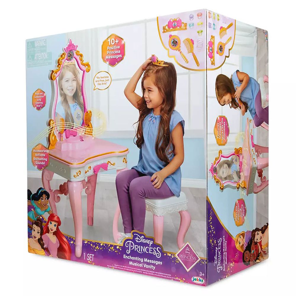 公式 ショップディズニー ディズニープリンセス おもちゃ ドレッサー スツール セット ミュージック トーキング