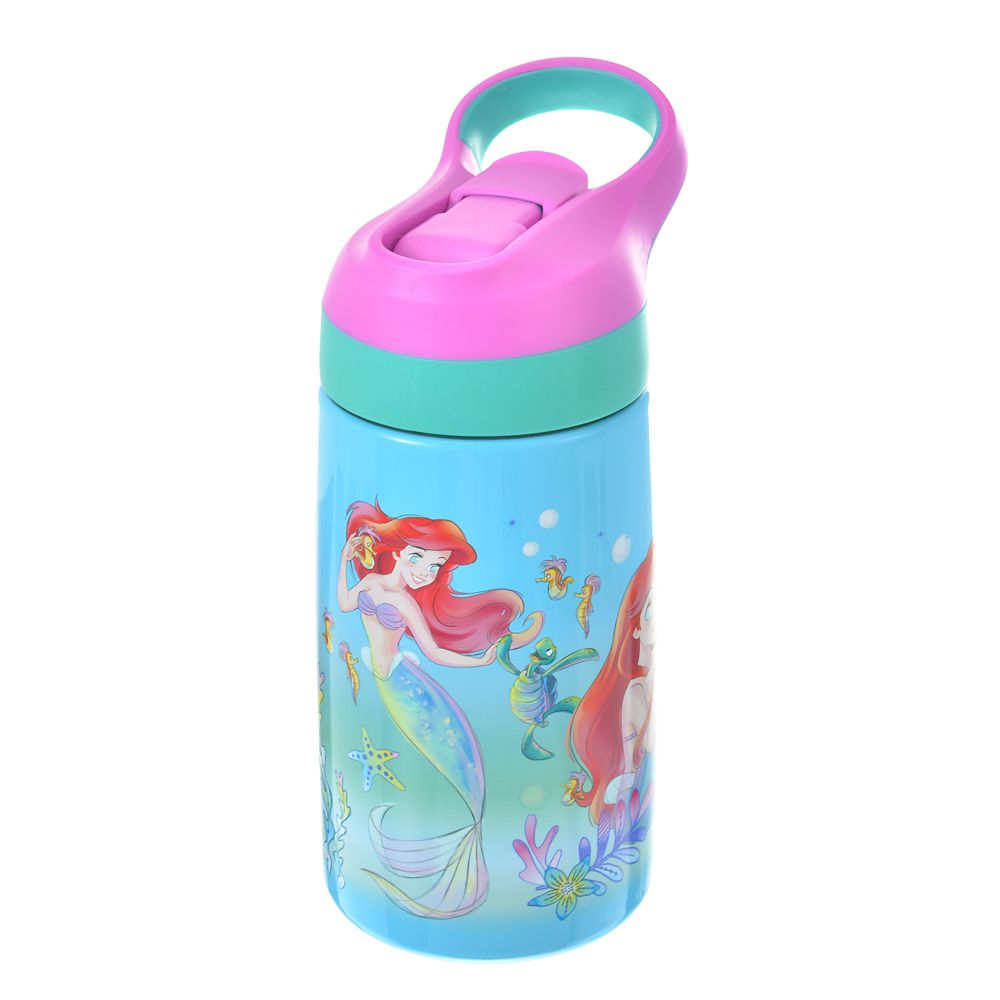 公式 ショップディズニー アリエル フランダー 水筒 ウォーターボトル ステンレス レインボー