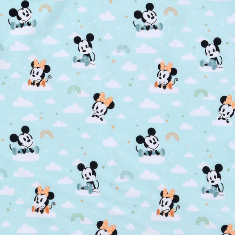 公式 ショップディズニー ミッキー ミニー ブランケット マイルストーン Rainbow With Clouds Disney Baby