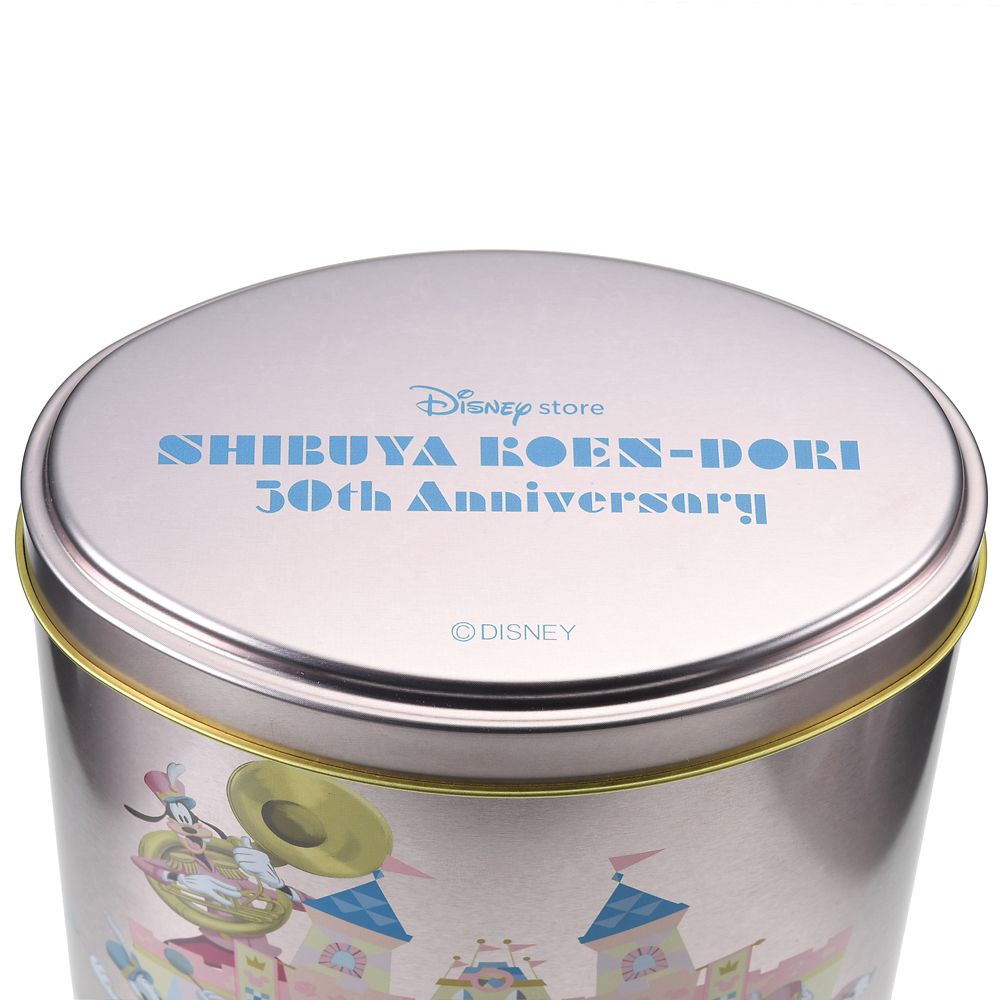 公式 ショップディズニー ミッキー フレンズ クランチチョコレート 缶入り ディズニーストア 渋谷公園通り店 30周年