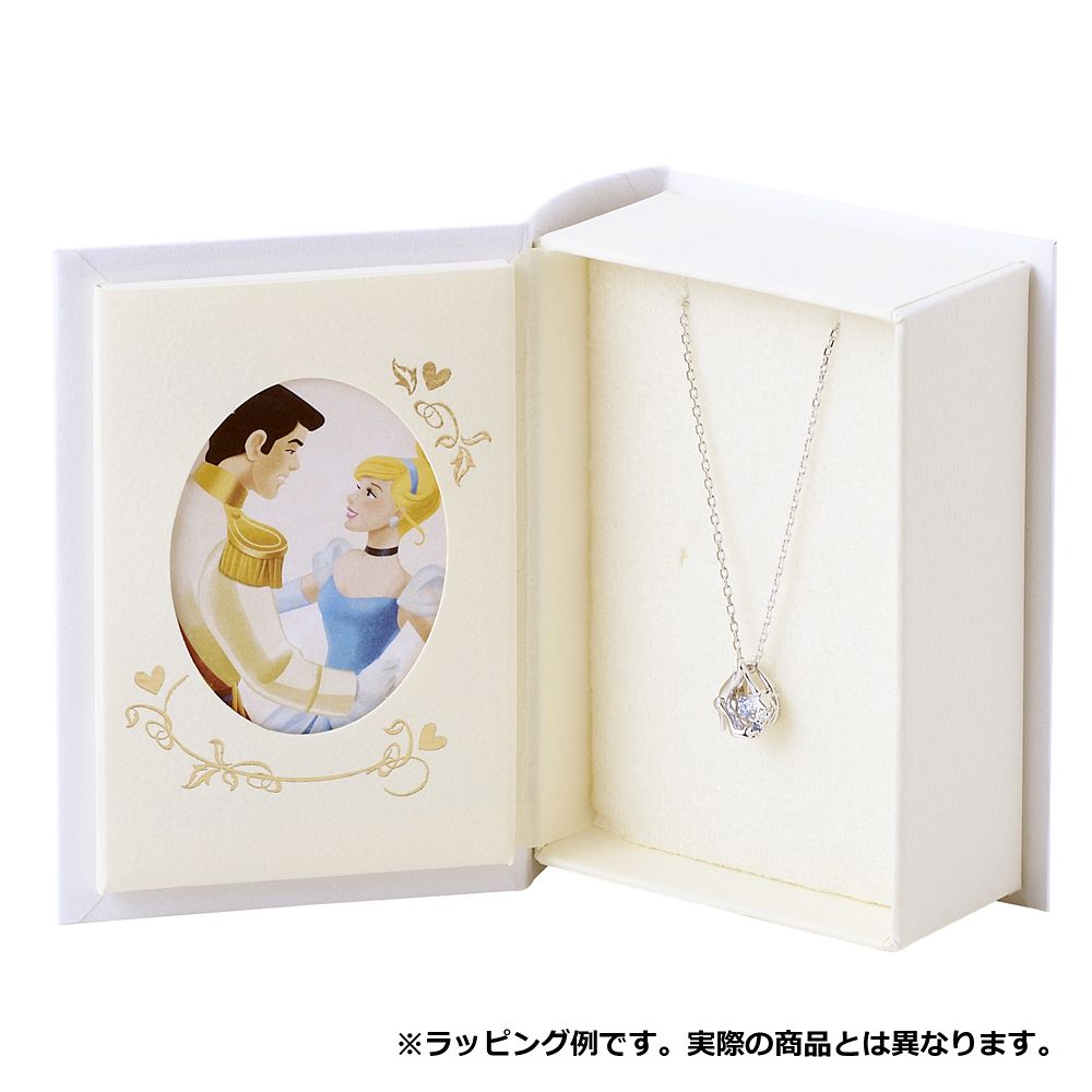 公式 ショップディズニー ザ キッス Di Sn715dm ディズニープリンセス シンデレラ シルバー ネックレス 40cm
