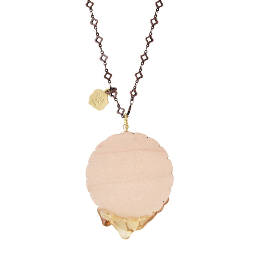 【キューポット】プーさん/ネックレス　メルティングハニービスケット