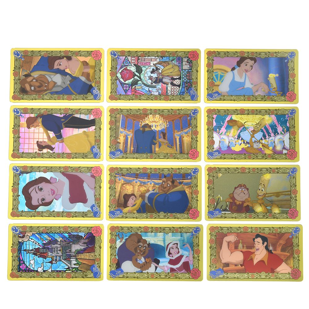 公式 ショップディズニー 美女と野獣 シール ステッカー カード型 4