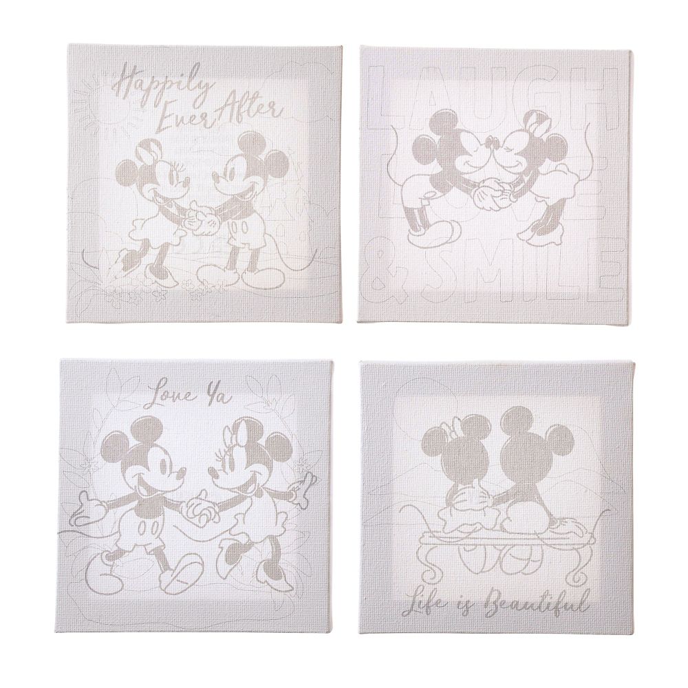 公式 ショップディズニー ミッキー ミニー ペイントセット キャンバス