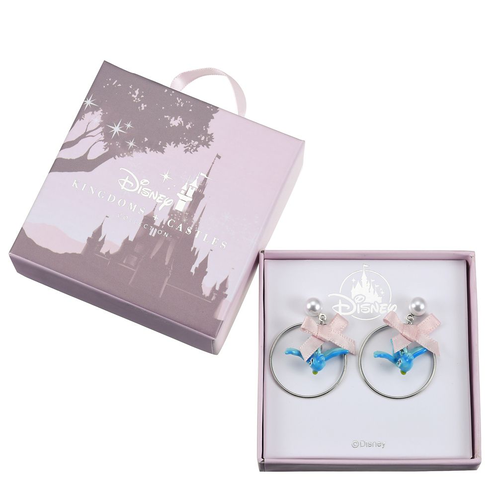 公式 ショップディズニー 青い鳥 ピアス ボックス入り シンデレラ