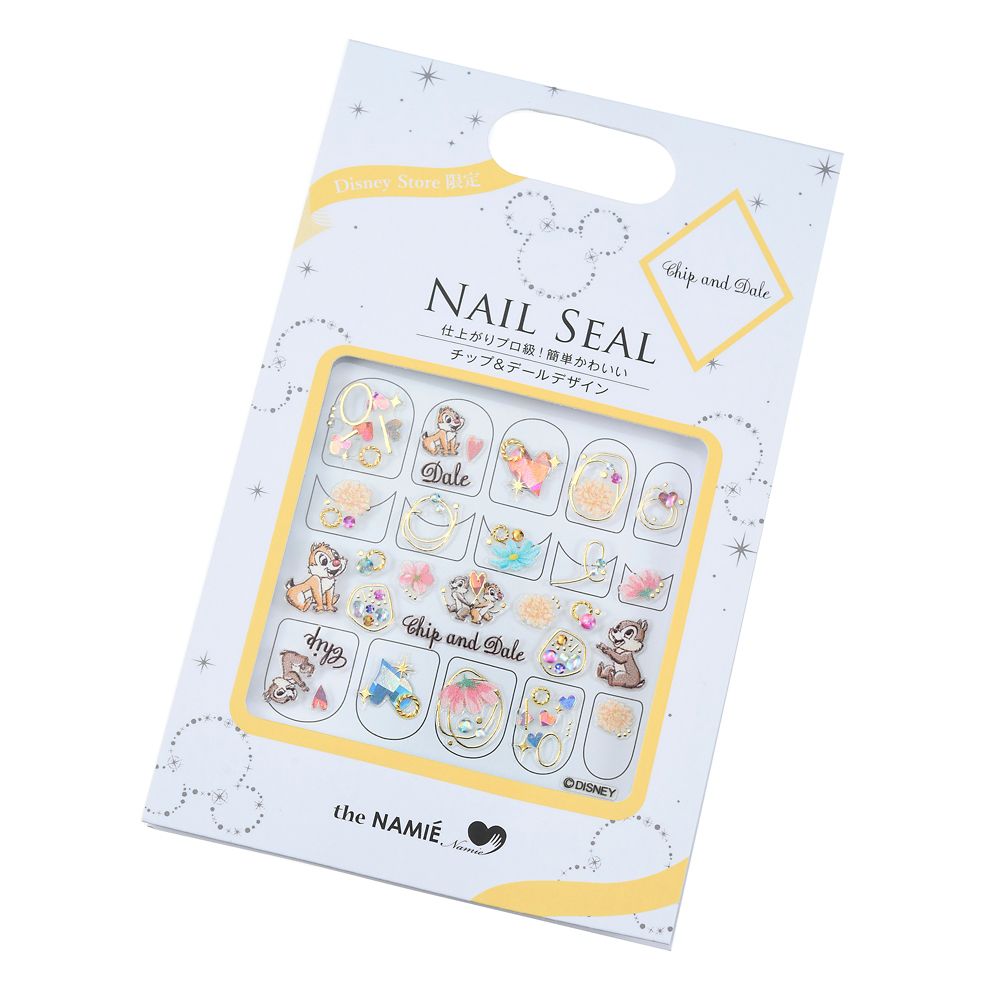 公式 ショップディズニー The Namie Nail Art Collection チップ デール ネイルシール ハート フラワー