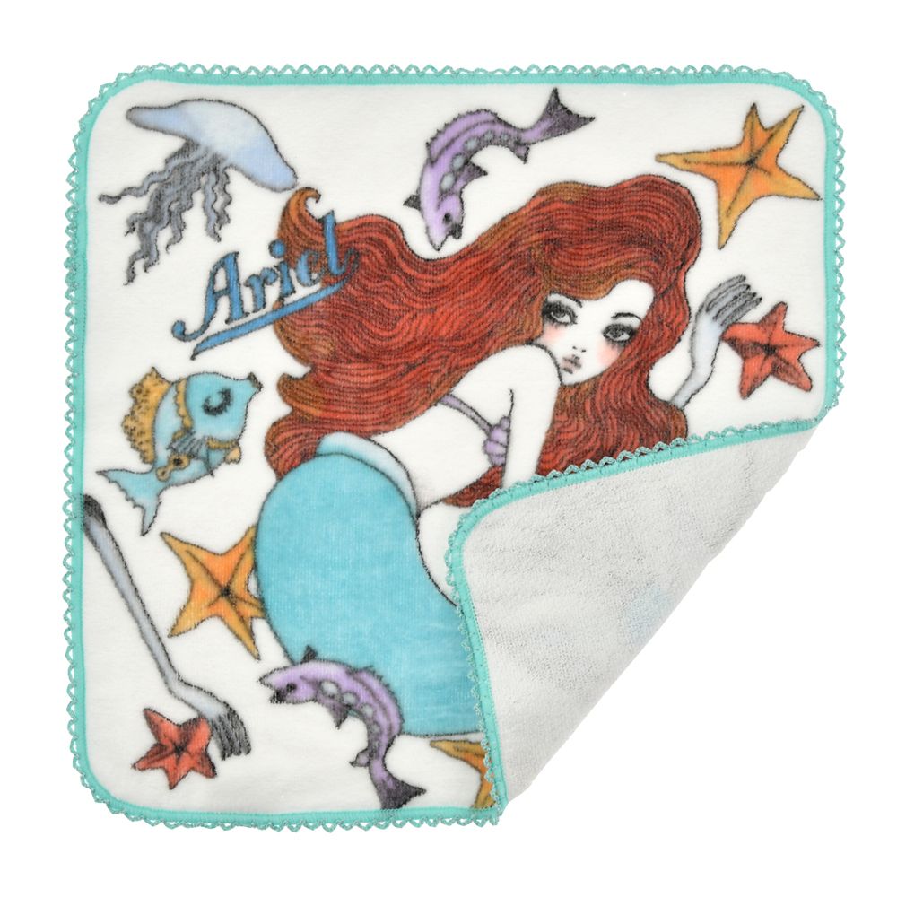 公式 ショップディズニー アリエル ミニタオル Disney Artist Collection By Aquirax Uno
