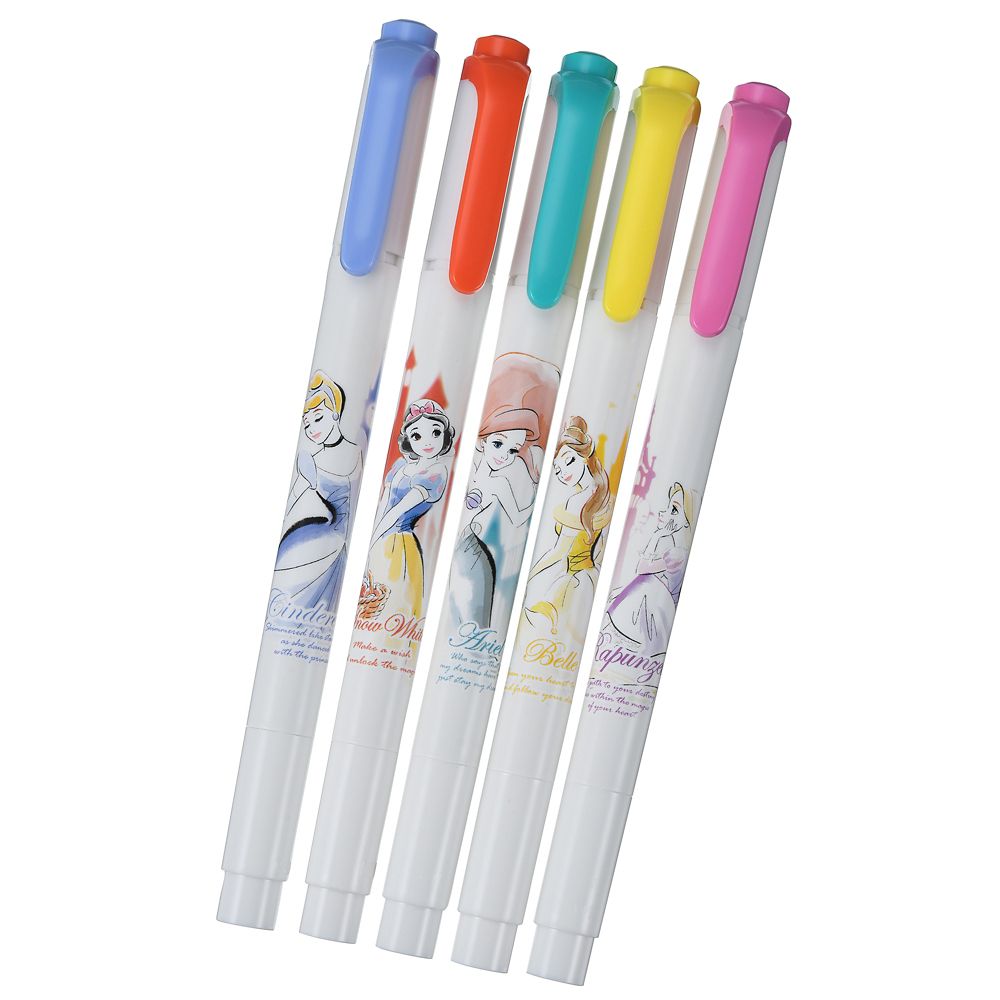 公式 ショップディズニー ディズニープリンセス 蛍光ペン マイルドライナー Castle