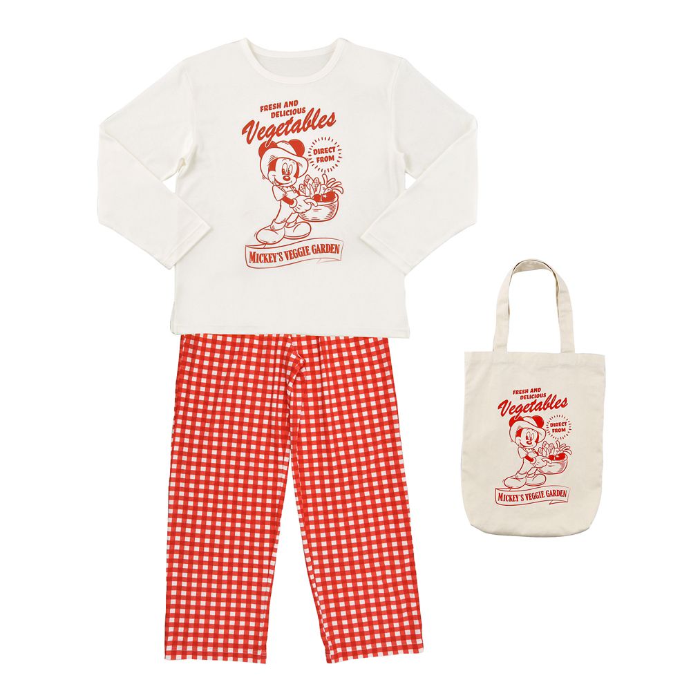 公式 ショップディズニー ミッキー 長袖パジャマ トートバッグ付き Spring Room Wear