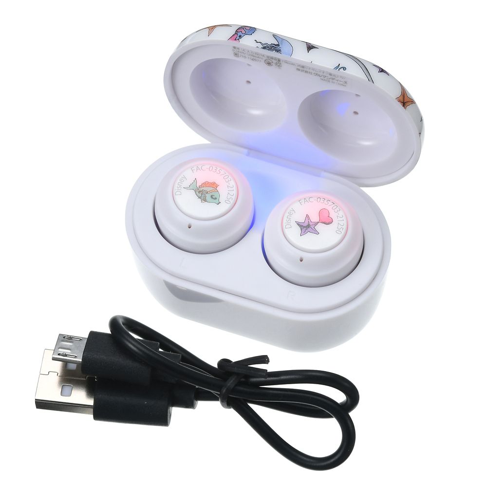 公式 ショップディズニー アリエル 完全ワイヤレスイヤホン 巾着付き Disney Artist Collection By Aquirax Uno