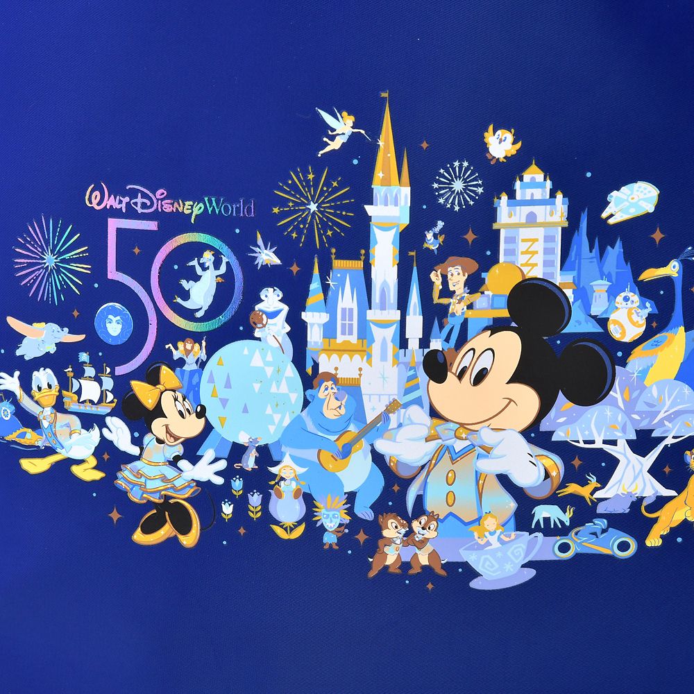 公式 ショップディズニー ディズニーキャラクター トートバッグ リバーシブル Walt Disney World 50th