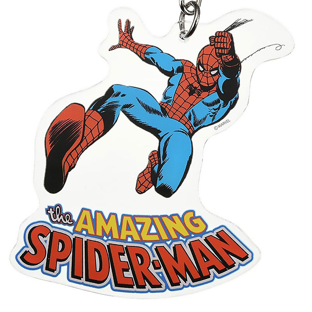 公式 ショップディズニー マーベル アメイジング スパイダーマン キーホルダー キーチェーン アクリル
