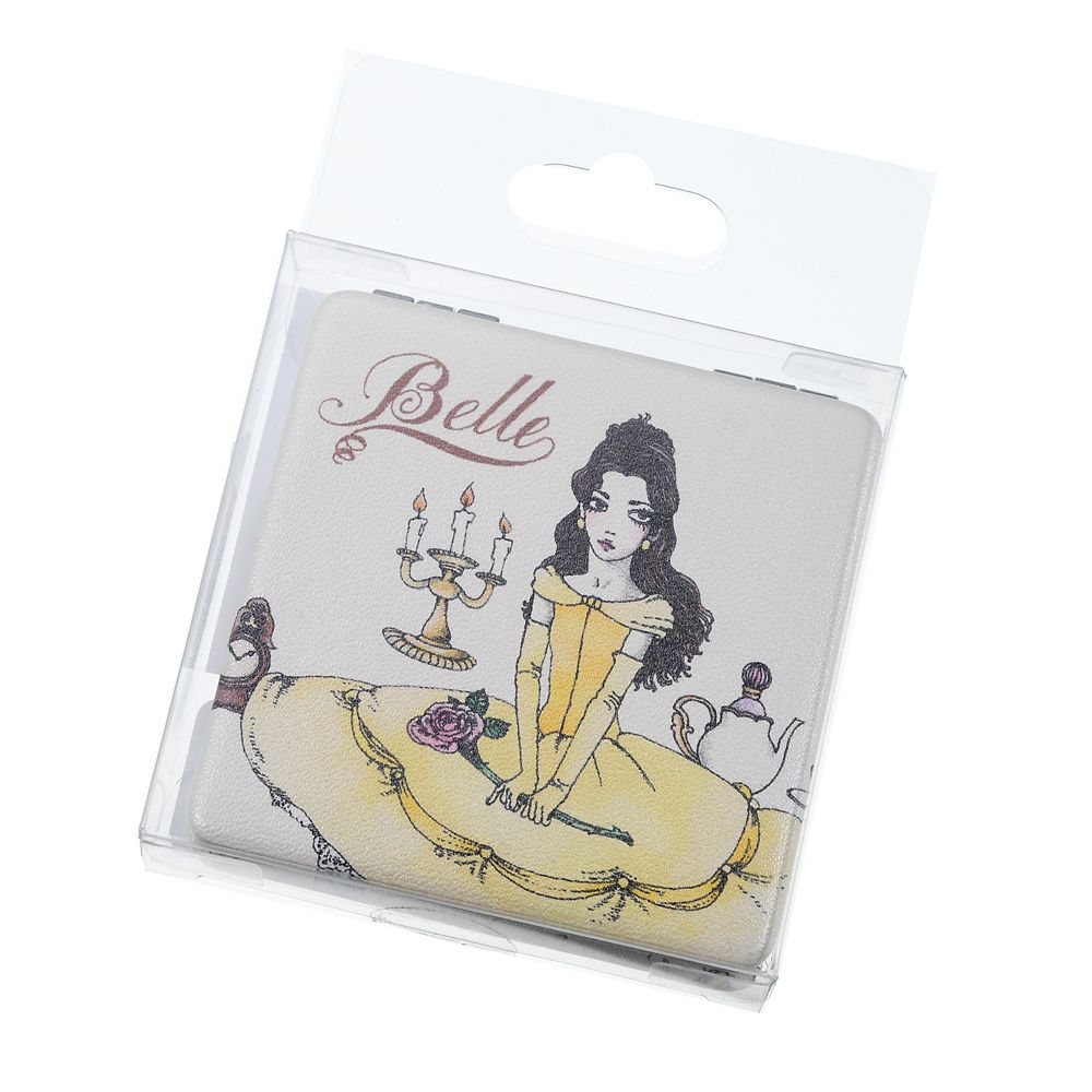 公式 ショップディズニー ベル ハンドミラー 手鏡 スクエア Disney Artist Collection By Aquirax Uno